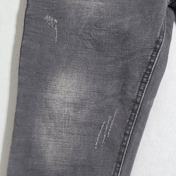 Candy Jeans classic trend men's size 31 grey factory distressed ankle crop slim - Picture 10 of 15